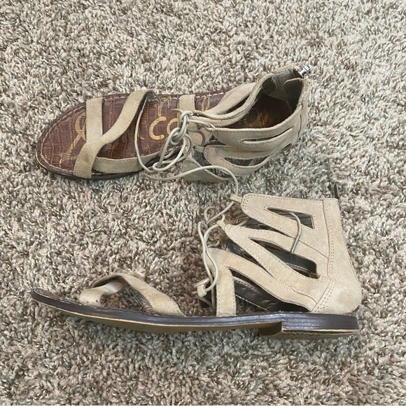 Sam Edelman Suede Gladiator Sandals Size 8 - Picture 4 of 8